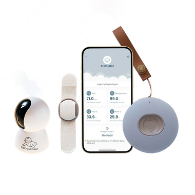 BabySensor Relax | Babycall med pulsmåler, kamera, ++| Med 4G