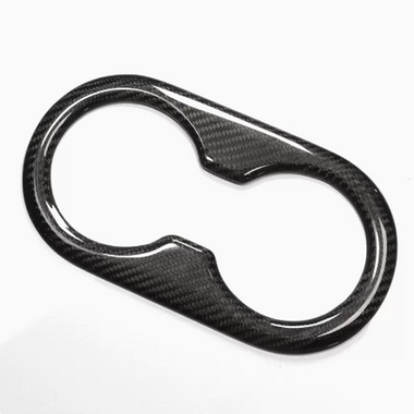 Ekte karbonfiber - Deksler til koppholder bak for Model 3 2020-2023/Model Y 2021-2024