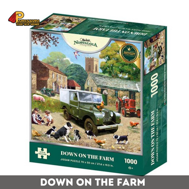 Puslespill | Down On The Farm | Nostalgia | 1000 biter