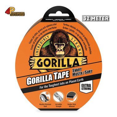 Gorilla Tape | Svart | Pappa sin teip