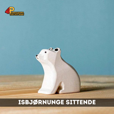 Trefigur | Isbjørnunge sittende