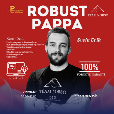 ROBUST PAPPA - Digitalt Kurs - Onsdag kl 20:00