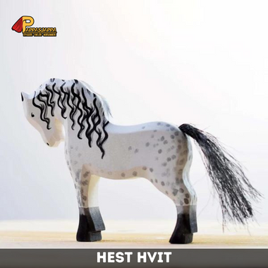 Trefigur | Hest hvit