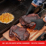 Sorte Nitril Hansker | 100 stk