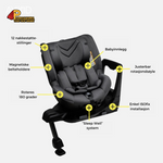 Bilstol | 0-4 år | 18kg | ISOfix | Axkid Spinkid