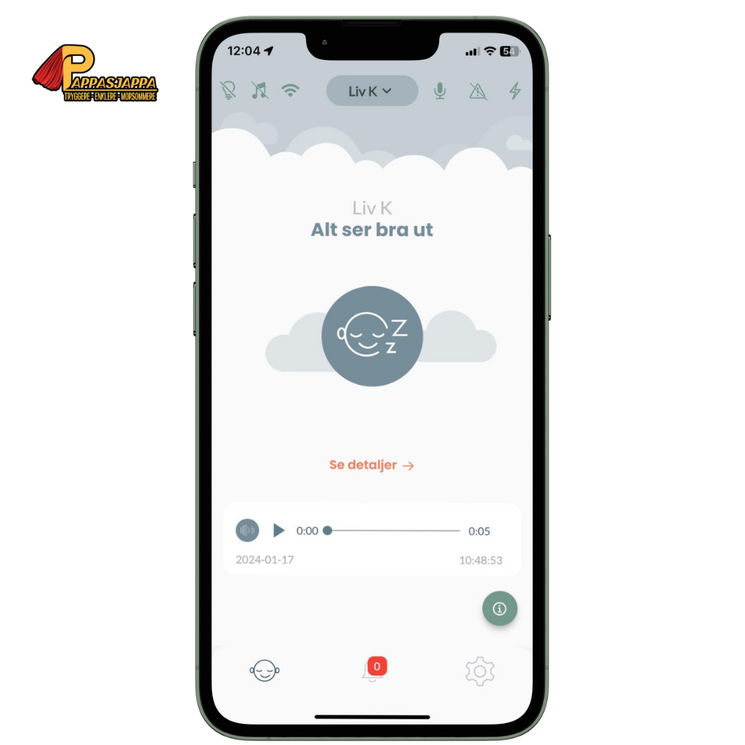 BabySensor Relax | Babycall med pulsmåler | Uten 4G