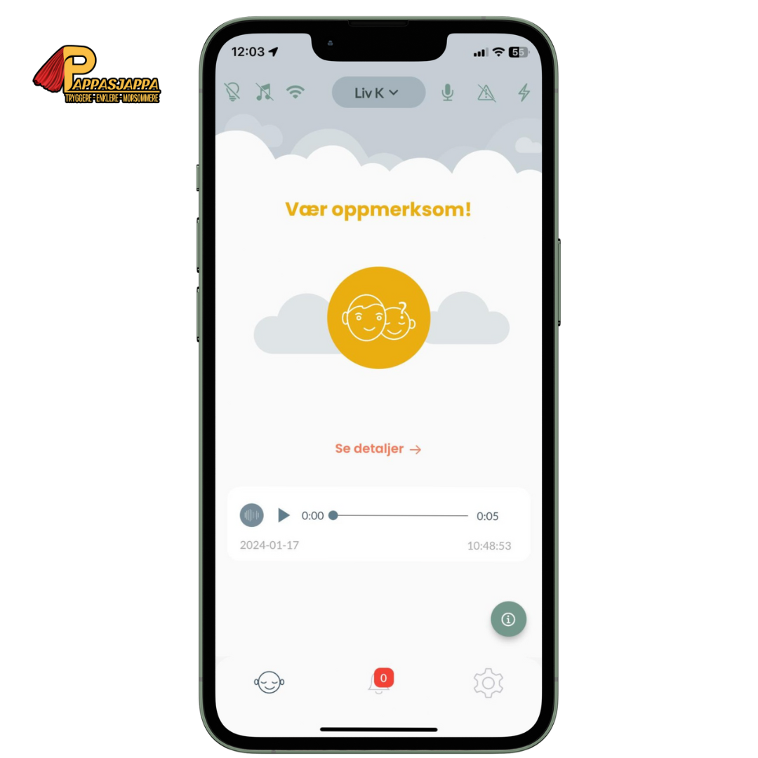 BabySensor Relax | Babycall med pulsmåler | Uten 4G
