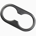 Ekte karbonfiber - Deksler til koppholder bak for Model 3 2020-2023/Model Y 2021-2024