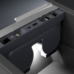 Dockingstasjon med ladekabler 2x USB-C for Model 3 2024+/Model Y 2025+