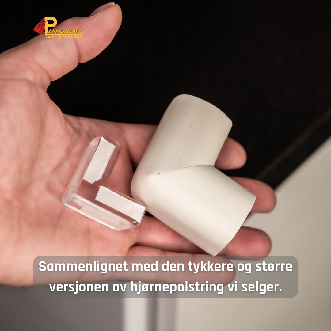 Hjørnepolstring transparent - 12 stk
