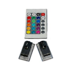LED-lys RGB 2 stk med fjernkontroll