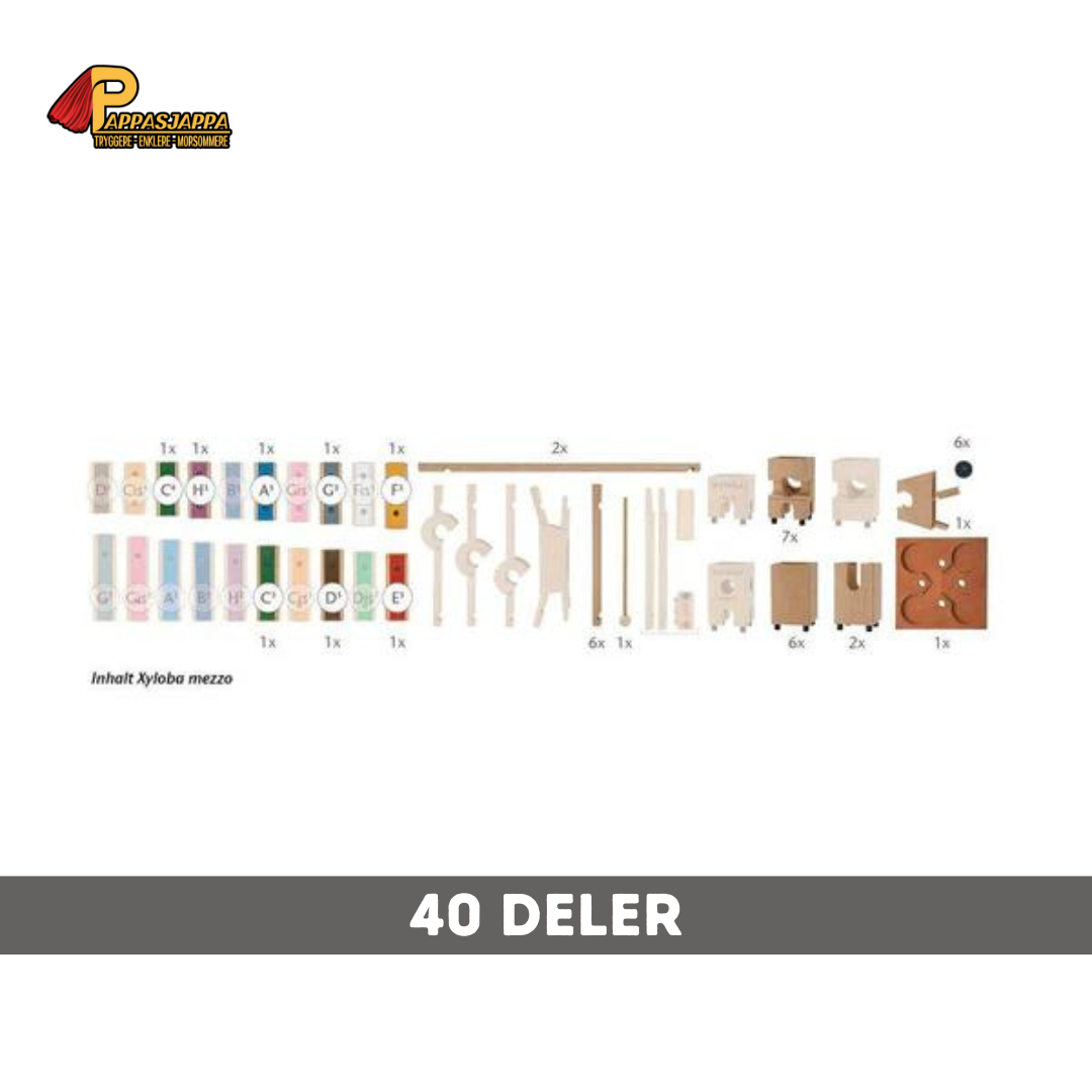 Musikalsk klinkekulebane | Xyloba Mezzo | 40 deler