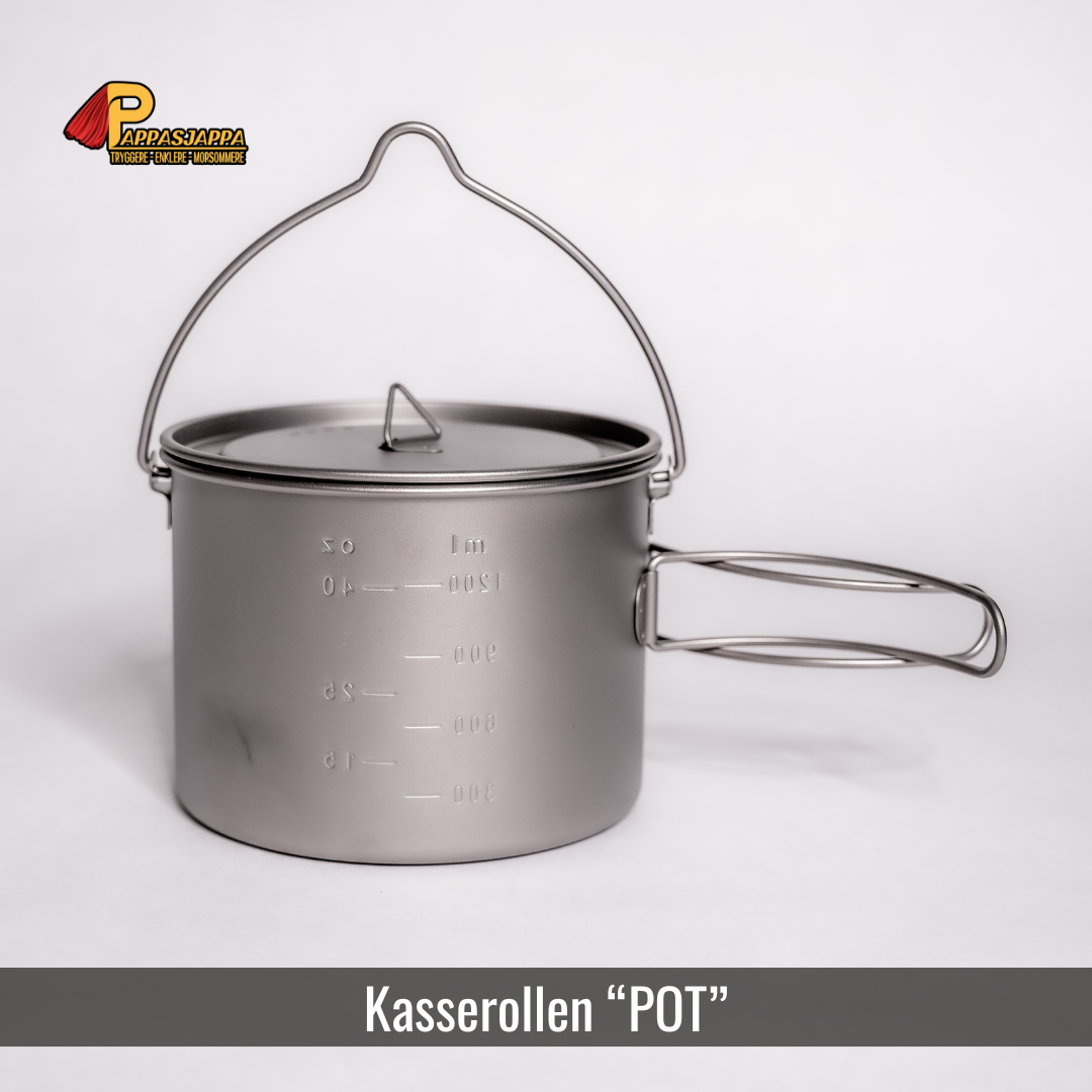 "POT" 1600ml | Kasserolle i titan | 215g