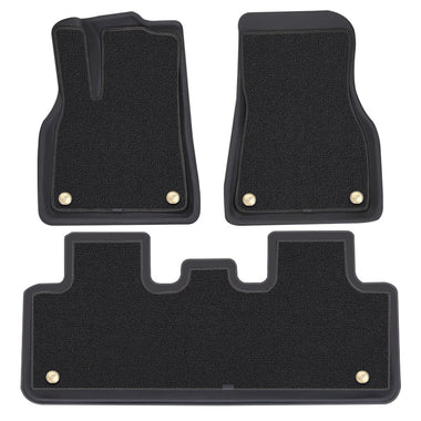 SUPERTILBUD! 3D/XPE+Carpet matter foran og bak for Model Y 2021-2024