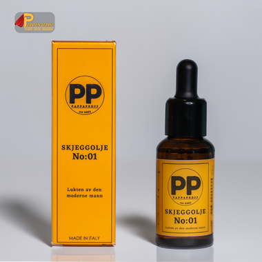 Skjeggolje - Italiensk olje for pappa sitt skjegg - 100% organisk | PAPPAPROFF