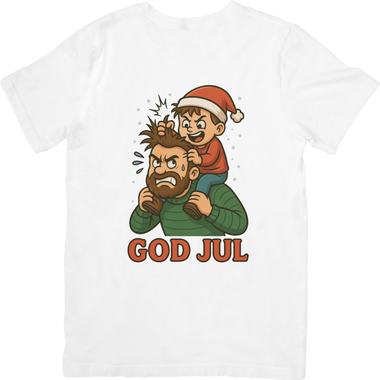 Pappa med avkom på skuldrene | T-skjorte