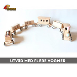 Tretog | Vogn med 10 fargede "steiner"
