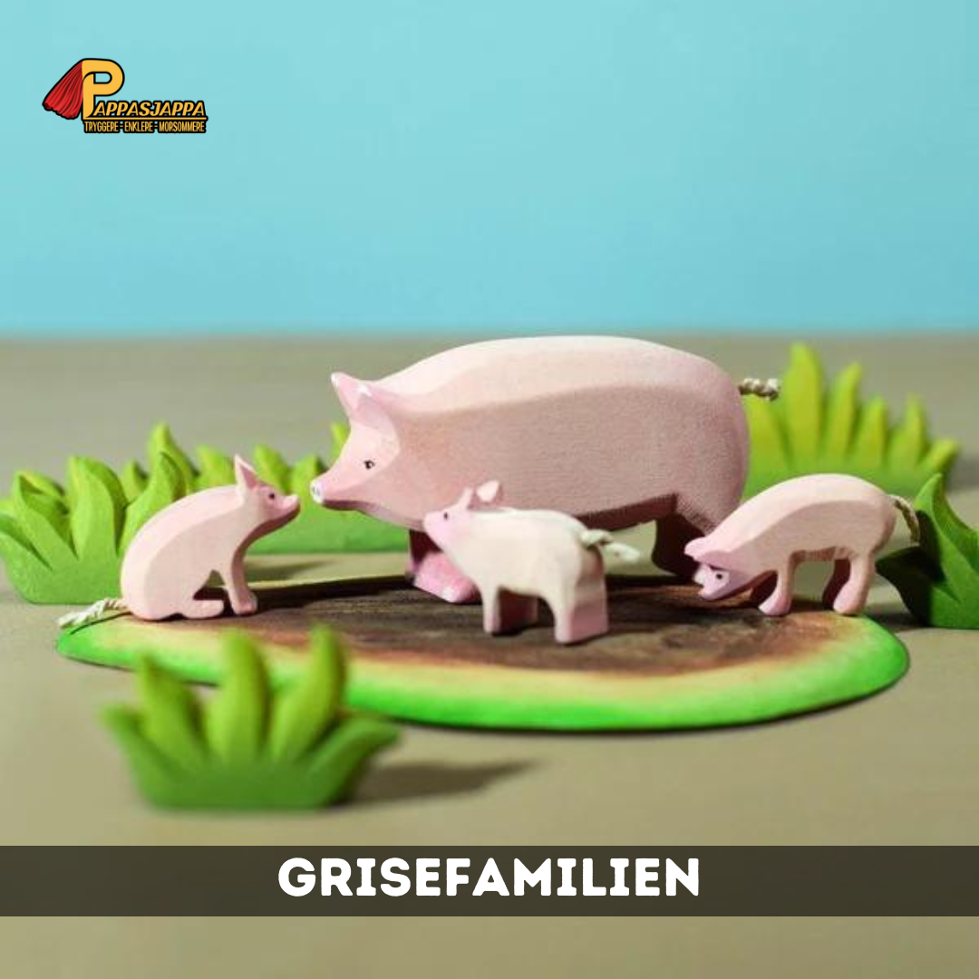 Trefigur | Grisunge sittende