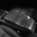 Ekte karbonfiber - Deksel til armlenet foran for Model 3 2020-2023/Model Y 2021-2024