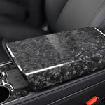 Ekte karbonfiber - Deksel til armlenet foran for Model 3 2020-2023/Model Y 2021-2024