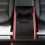 Ekte karbonfiber - Deksler til midtkonsoll for Model 3 2020-2023/Model Y 2021-2024
