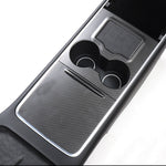 Ekte karbonfiber - Deksler til midtkonsoll for Model 3 2020-2023/Model Y 2021-2024