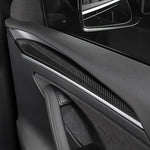Ekte karbonfiber - Deksler til dørpaneler for Model 3 2021-2023/Model Y 2021-2024