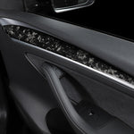 Ekte karbonfiber - Deksler til dørpaneler for Model 3 2021-2023/Model Y 2021-2024