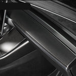 Ekte karbonfiber - Deksel til dashbord for Model 3 2021-2023/Model Y 2021-2024