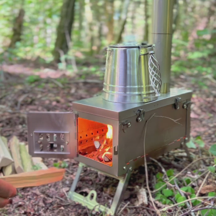 Sammenleggbar Vedovn i Titan | 998g | Stove S